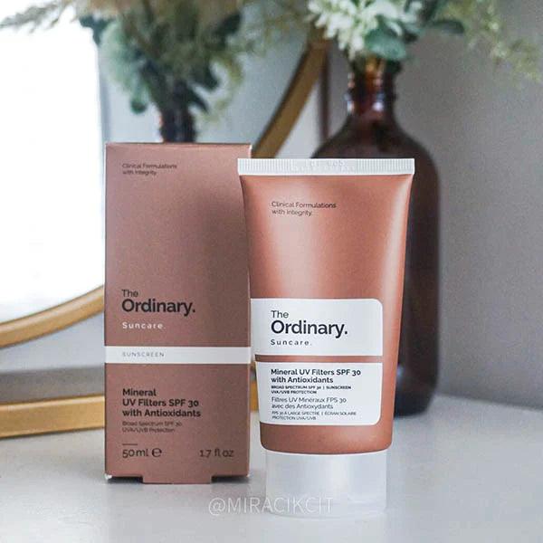 The Ordinary Sunscreen Mineral UV Filters SPF 30 sunscreen Glamour Glow